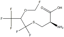 S-(1,1-DIFLUORO-2-FLUOROMETHOXY-2-(TRIFLUOROMETHYL)ETHYL)-L-CYSTEINE Struktur