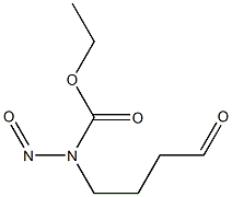 4-(CARBETHOXYNITROSOAMINO)BUTANAL Struktur