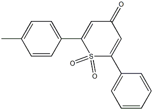 2-(4-METHYLPHENYL)-6-PHENYL-4H-THIOPYRAN-4-ONE1,1-DIOXIDE Struktur