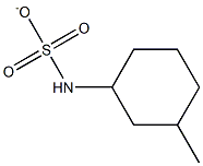 3-METHYLCYCLOHEXYLSULPHAMATE Struktur