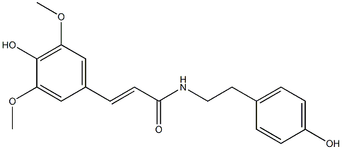 N-SINAPOYLTYRAMINE Struktur