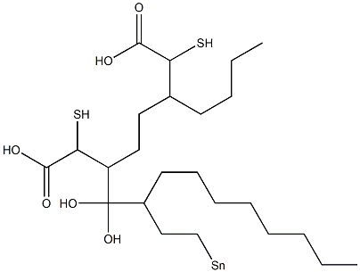 DI-N-OCTYLTIN1,4-BUTANEDIOLBIS(MERCAPTOACETATE) Struktur