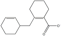 TETRAHYDROBENZYLCYCLOHEXENECARBOXYLATE Struktur