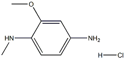 2-METHOXY-N-METHYL-PARA-PHENYLENEDIAMINE,HYDROCHLORIDE Struktur