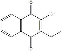 2-HYDROXY-3-ETHYL-1,4-NAPHTHOQUINONE Struktur