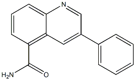 3-PHENYLQUINOLINE-5-CARBOXAMIDE Struktur