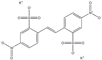 2,2'-(1,2-ETHENEDIYL)BIS(5-NITRO)BENZENESULPHONICACID,DIPOTASSIUMSALT Struktur