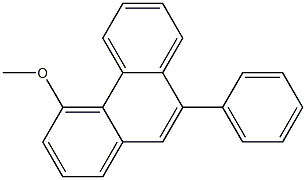 4-METHOXY-9-PHENYLPHENANTHRENE Struktur