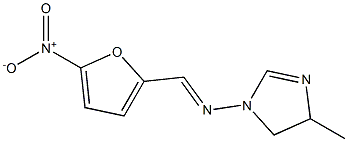 4-METHYL-1-((5-NITROFURFURYLIDENE)AMINO)-2-IMIDAZOLIDENE Struktur