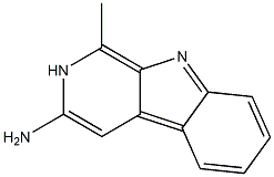 3-AMINO-1-METHYLPYRIDO-(3,4-B)INDOLE Struktur