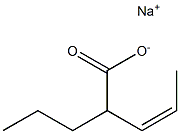 SODIUMCIS-2-PROPYLPENT-3-ENOATE Struktur