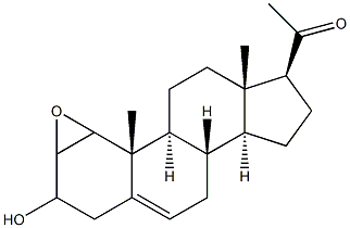 16-ALPHA-ALPHA-EPOXYPREGNENOLONE Struktur