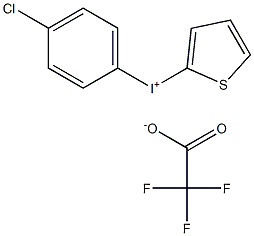 (4-CHLOROPHENYL)(2-THIENYL)IODONIUMTRIFLUOROACETATE Struktur