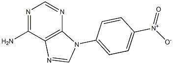 N9-(PARA-NITROPHENYL)-ADENINE Struktur