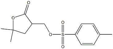 5,5-DIMETHYL-3-(TOSYLOXYMETHYL)DIHYDRO-2(3H)-FURANONE Struktur