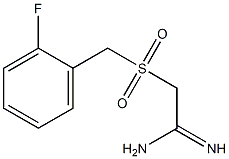 2-(2-FLUOROPHENYLMETHANESULPHONYL)ACETAMIDINE Struktur