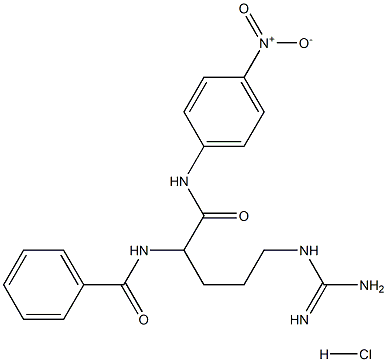 N-Benzoyl-DL-arginine-p-nitroaniline HCL Struktur