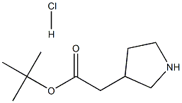 3-Tert-Butoxycarbonylmethylpyrrolidinehydrochloride Struktur