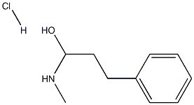 -Methylaminophenylpropylalcoholhydrochloride Struktur