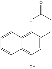 2-Methyl-1,4-naphthalenediol-1-acetate Struktur