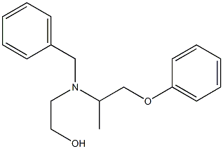 2-(N-benzyl-N-(1-methyl-2-phe-noxyethyl)amino)ethanol Struktur