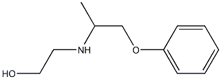 N-(2-phenoxy-1-methylethyl)aminoethanol Struktur