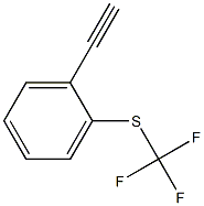 2-(trifluoromethylsulfanyl)ethynylbenzene Struktur