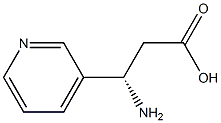 (S)-3-Amino-3-(3-pyridyl)-propanoic acid Struktur