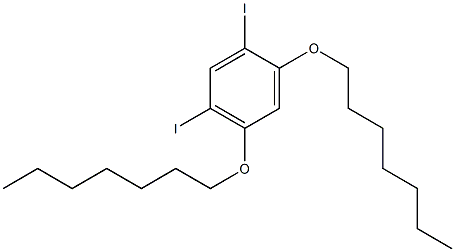 1,5-DIIODO-2,4-(DIHEPTYLOXY)BENZENE Struktur