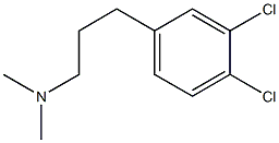 (S)-1-(3,4-Dichloro-phenyl)-3-dimethylamino-propan Struktur