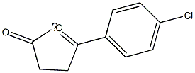 [2-(4-Chloro-phenyl)-5-oxo-cyclopent-1-enyl]- Struktur