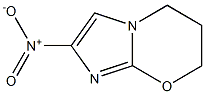 2-Nitro-6,7-dihydro-5H-imidazo[2,1-b][1,3]oxazin- Struktur