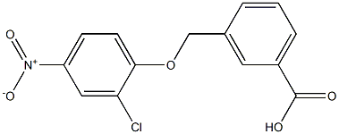 3-(2-Chloro-4-nitro-phenoxymethyl)-benzoic acid Struktur