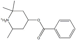 4-Benzoyloxy-2,2,6-trimethyl-piperidinium Struktur