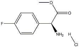 Methyl D-2-(4-fluorophenyl)glycinate hydrochloride Struktur