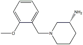 (3R)-1-(2-methoxybenzyl)piperidin-3-amine Struktur