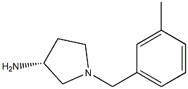 (3R)-1-(3-methylbenzyl)pyrrolidin-3-amine Struktur