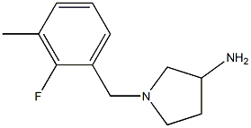 1-(2-fluoro-3-methylbenzyl)pyrrolidin-3-amine Struktur