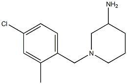 1-(4-chloro-2-methylbenzyl)piperidin-3-amine Struktur