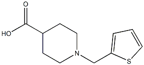 1-(thiophen-2-ylmethyl)piperidine-4-carboxylic acid Struktur