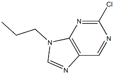 2-chloro-9-propyl-9H-purine Struktur