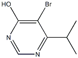 5-bromo-6-(1-methylethyl)pyrimidin-4-ol Struktur