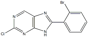 8-(2-bromophenyl)-2-chloro-9H-purine Struktur