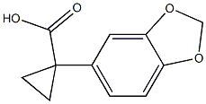 1-BENZO(1,3)DIOXOL-5-YL-CYCLOPROPANECARBOXYLIC ACID Struktur