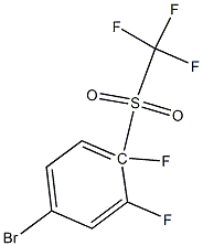 3,4-DIFLUORO-4-(TRIFLUOROMETHYLSULFONYL)BROMOBENZENE Struktur