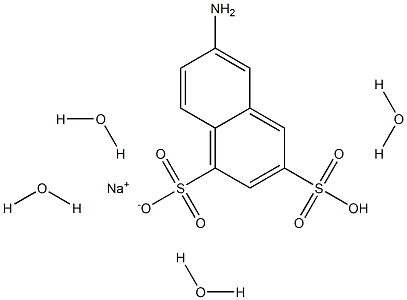 6-AMINO-1,3-NAPHTHALENEDISULFONIC ACID MONOSODIUM SALT TETRAHYDRATE Struktur