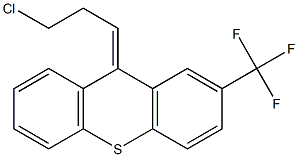 9-(3-chloropropylidene)-2-(trifluoromethyl)-9H-thioxanthene Struktur