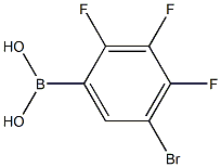 5-Bromo-2,3,4-Trifluorophenylboronic acid Struktur