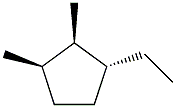 1,cis-2-dimethyl-trans-3-ethylcyclopentane Struktur