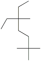 2,2,5-trimethyl-5-ethylheptane Struktur